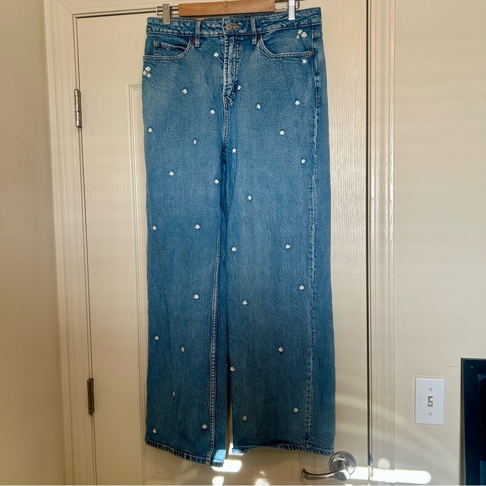 Old Navy Flower Jeans Size 10